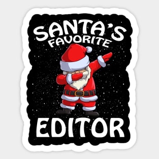 Santas Favorite Editor Christmas Sticker